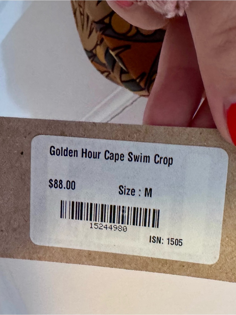 Albion | Golden Hour Cape Swim Crop Top, Size M - NWT - Picture 4 of 5